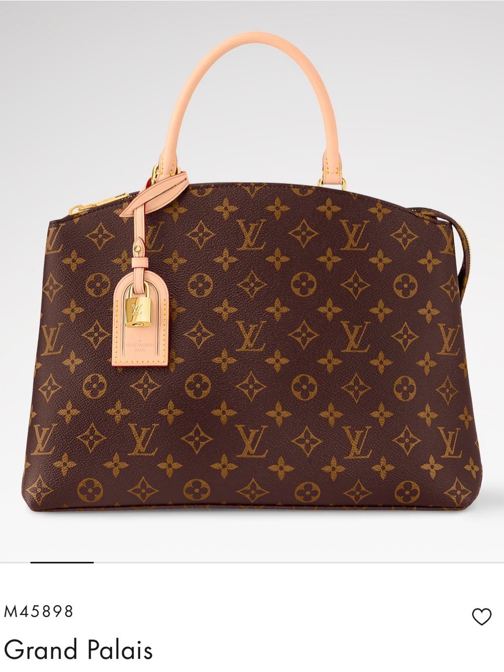 Louis Vuitton Monogram Grand Palais Satchel in Brown and Pink